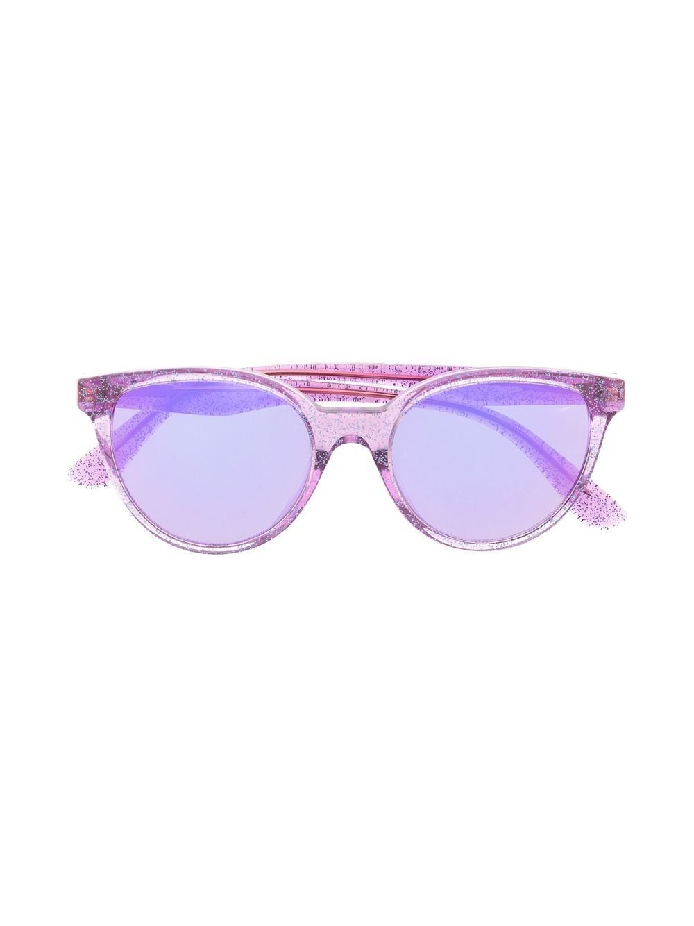 Versace Kids glitter-detail round-frame sunglasses - Purple von Versace Kids