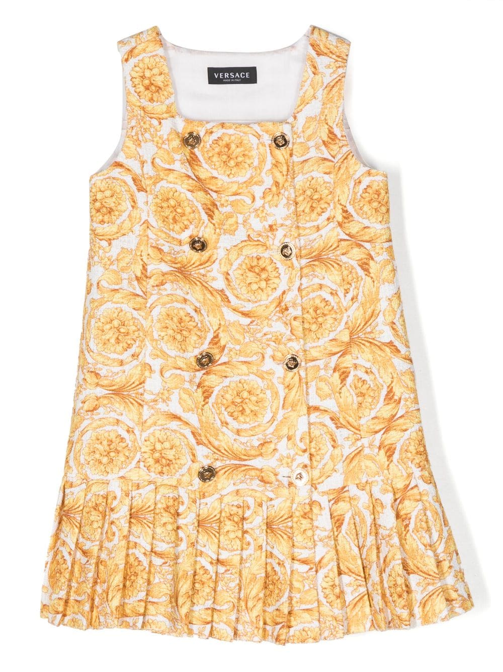 Versace Kids graphic-print dress - White von Versace Kids