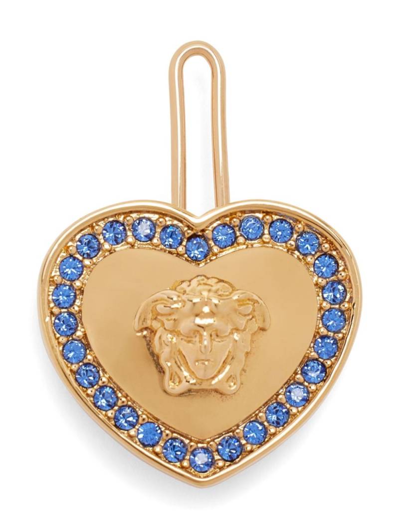 Versace Kids heart-shaped Medusa-embellished hair clip - Gold von Versace Kids