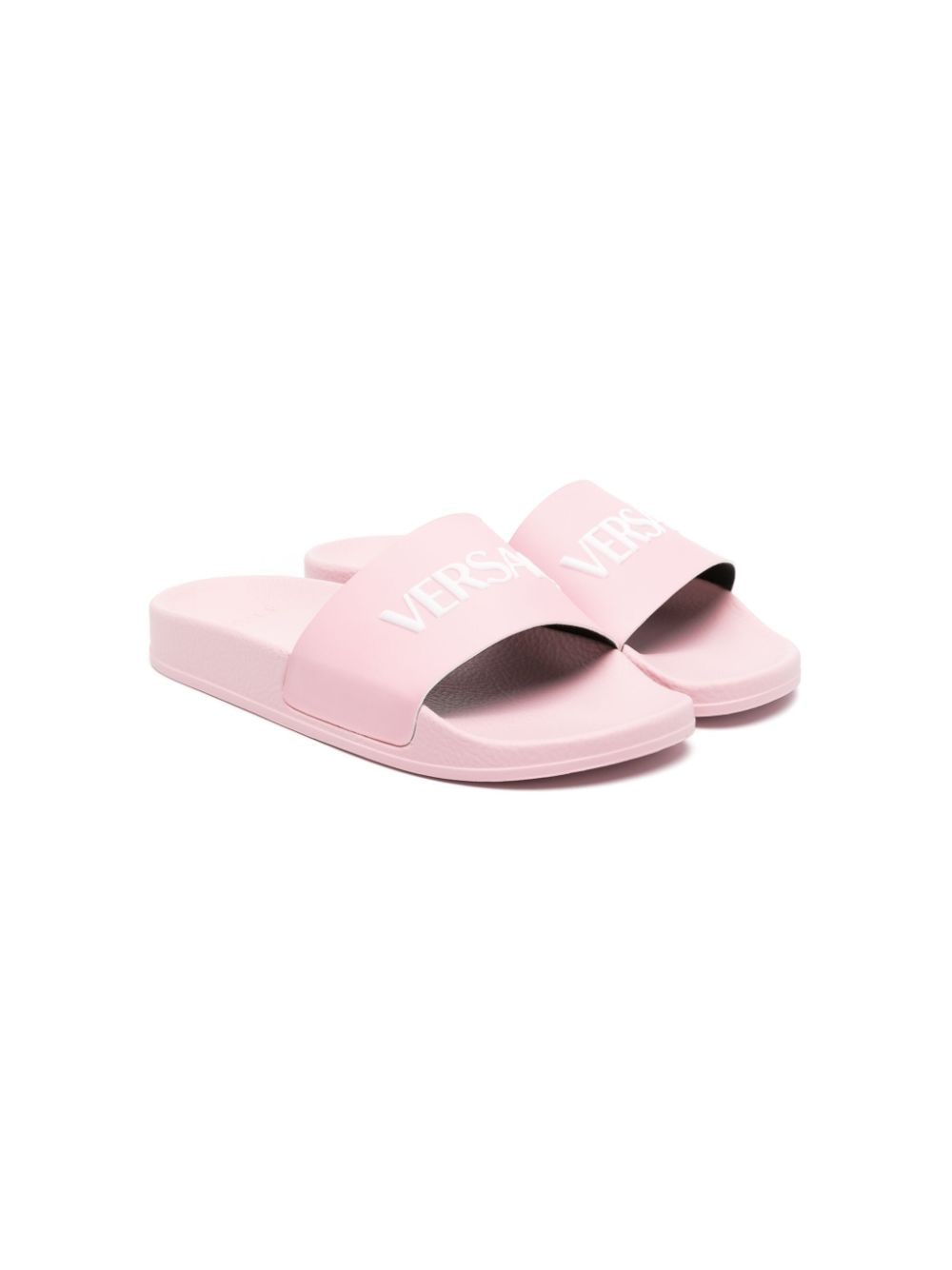 Versace Kids logo-embossed flip flops - Pink von Versace Kids