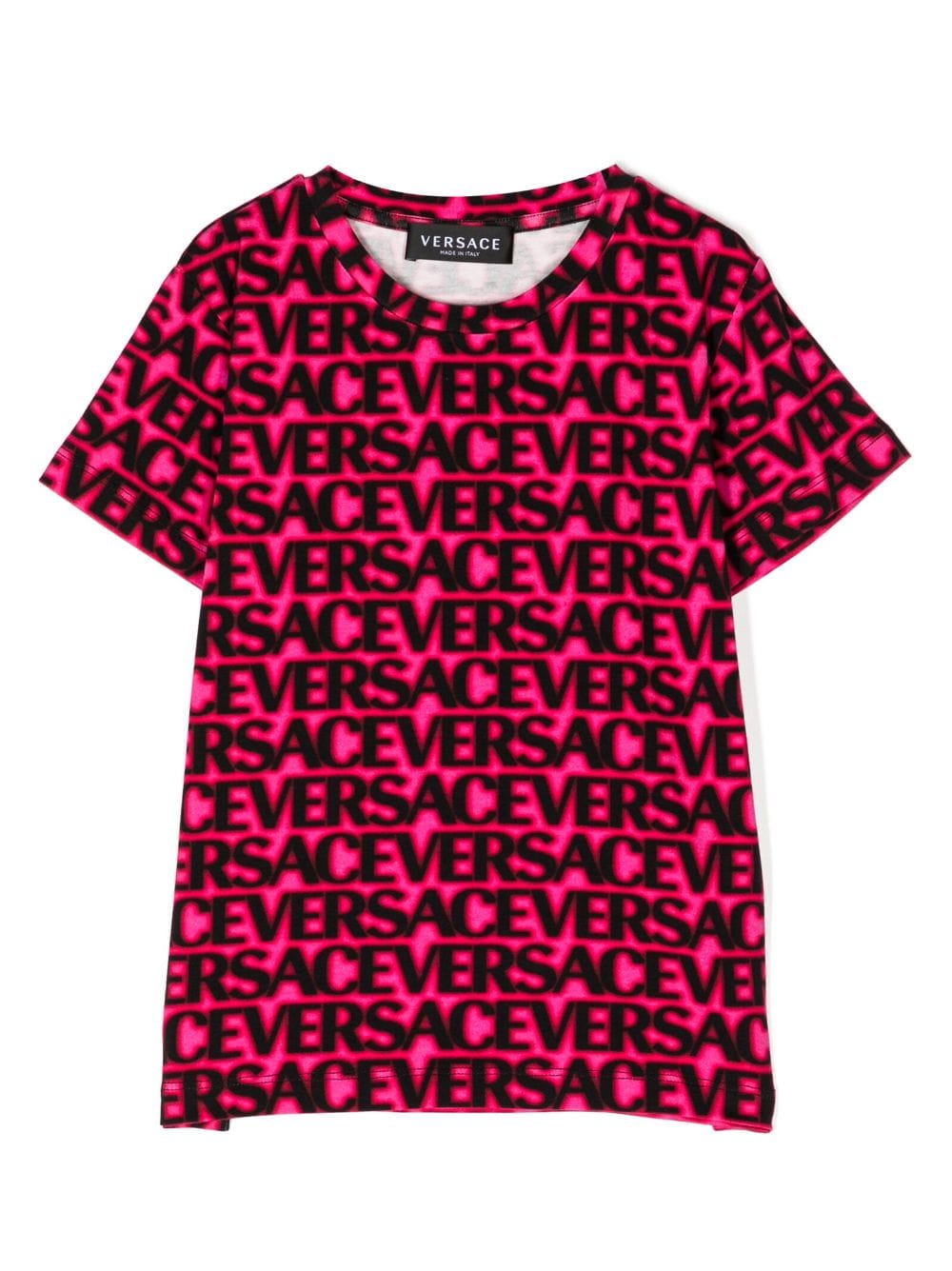 Versace Kids logo-print cotton T-Shirt - Pink von Versace Kids