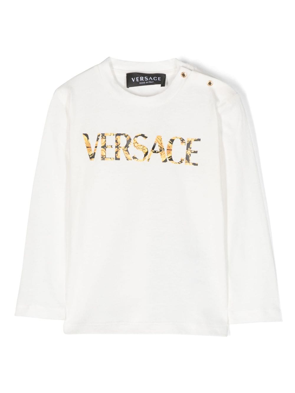 Versace Kids logo-print cotton T-Shirt - White von Versace Kids