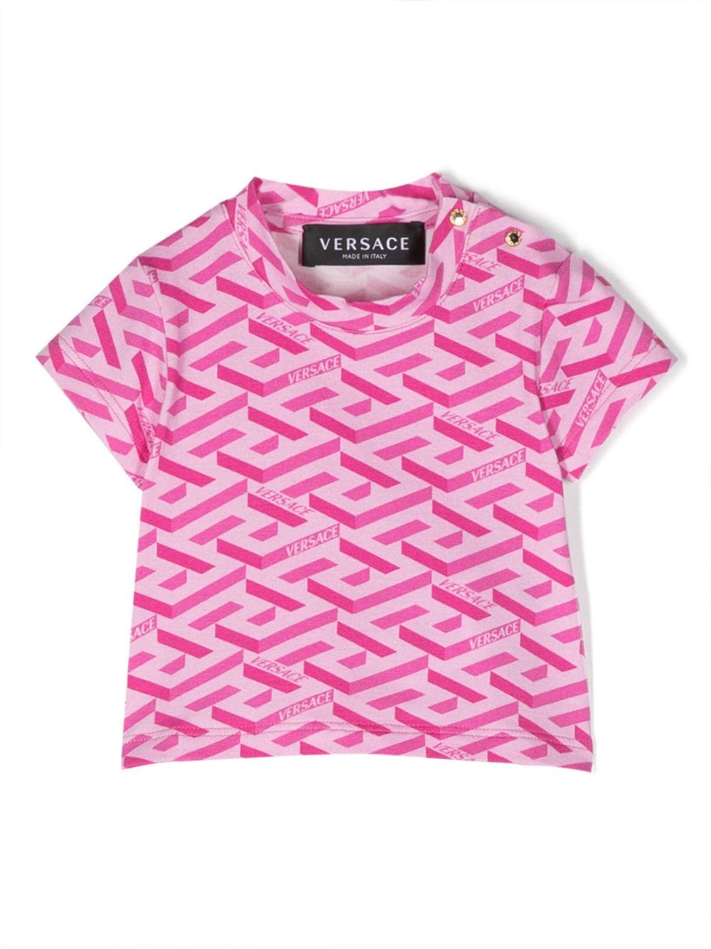 Versace Kids logo-print cotton T-shirt - Pink von Versace Kids