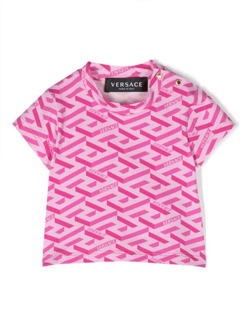 Versace Kids logo-print cotton T-shirt - Pink von Versace Kids
