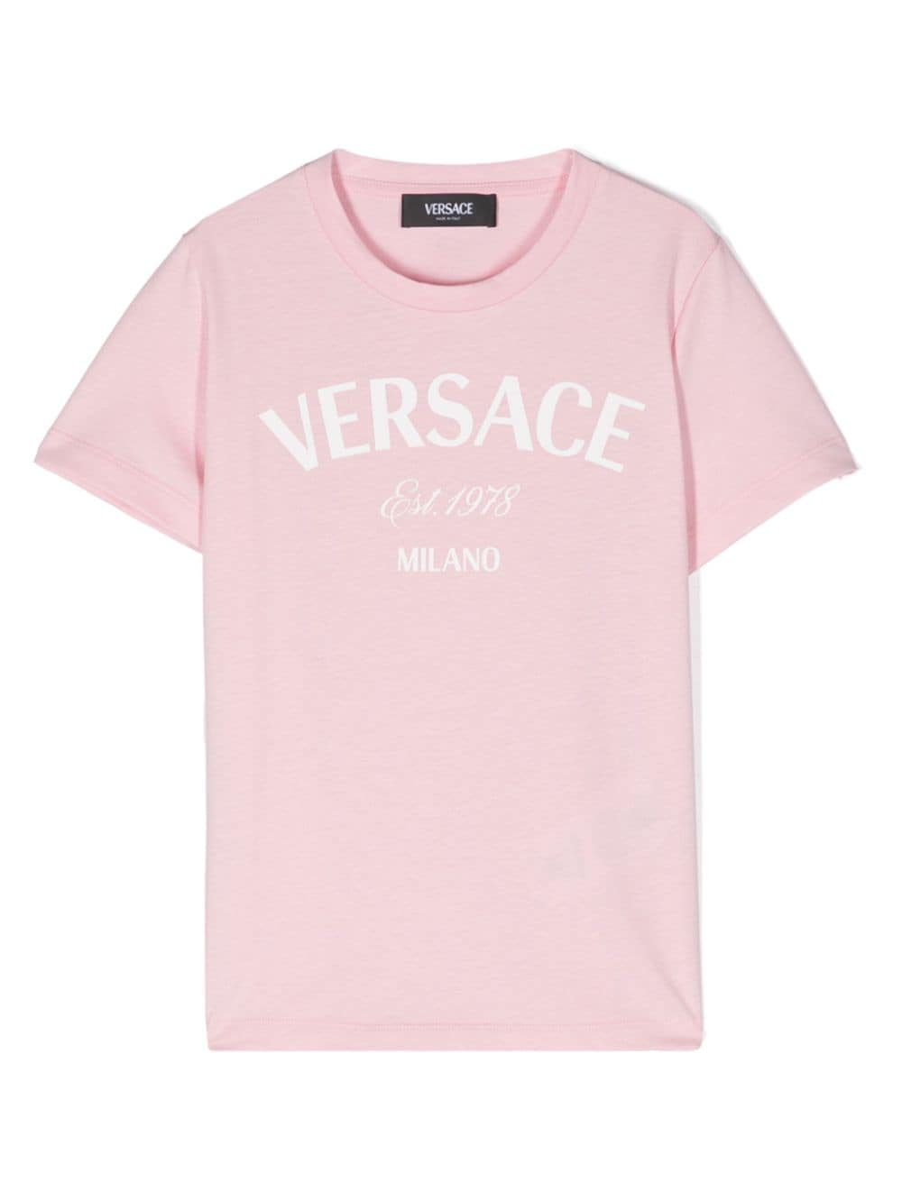 Versace Kids logo-print cotton T-shirt - Pink von Versace Kids