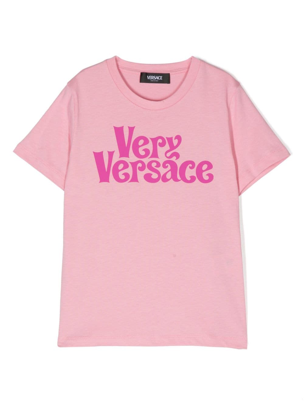 Versace Kids logo-print cotton T-shirt - Pink von Versace Kids