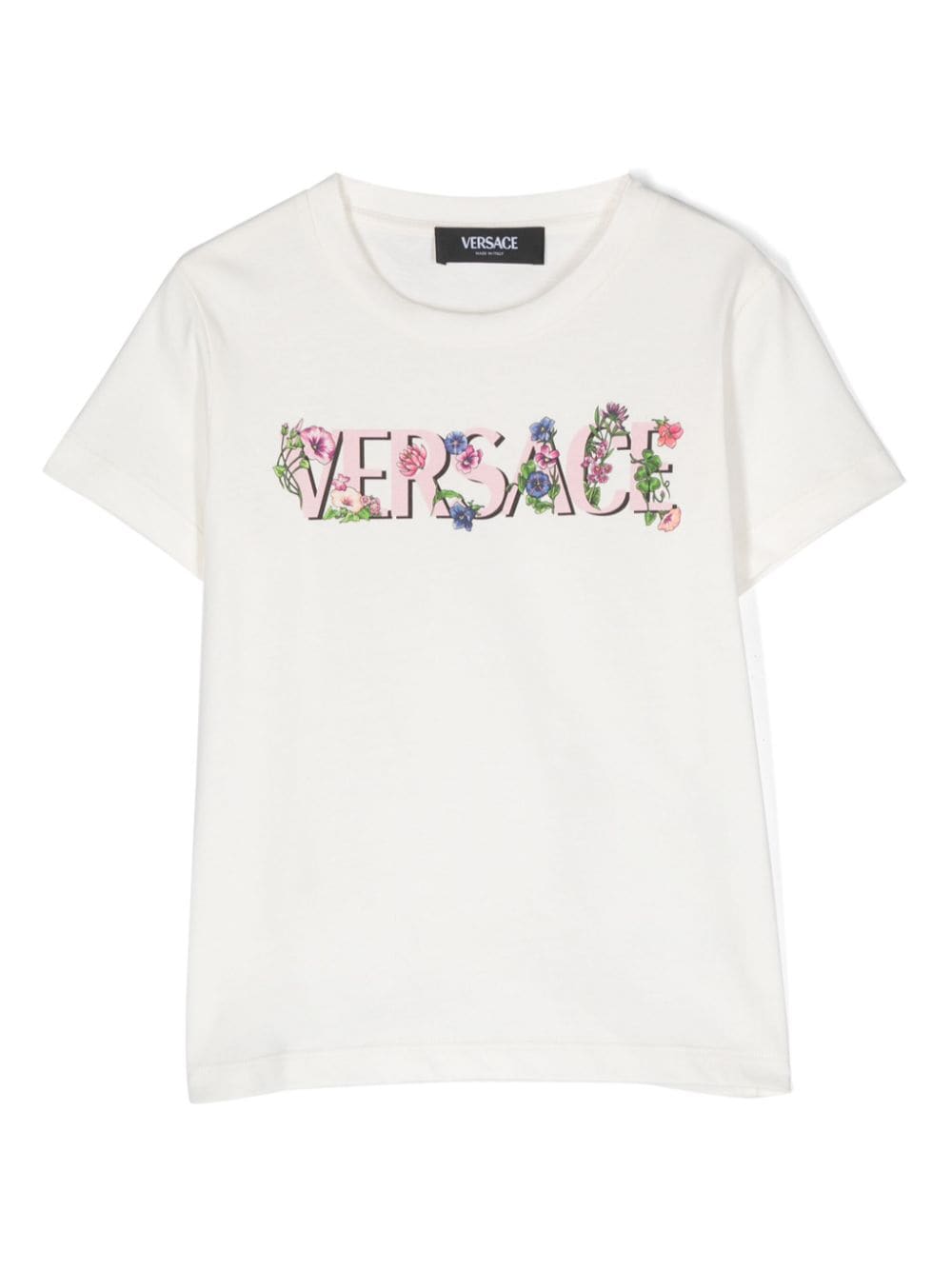 Versace Kids logo-print cotton T-shirt - White von Versace Kids