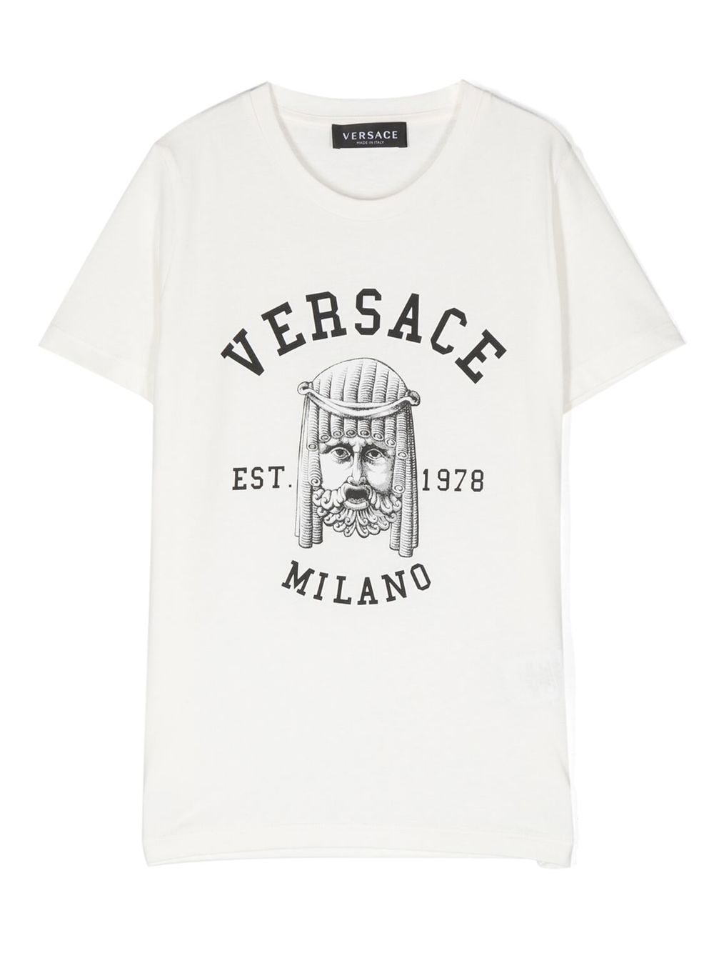 Versace Kids logo-print detail T-shirt - White von Versace Kids