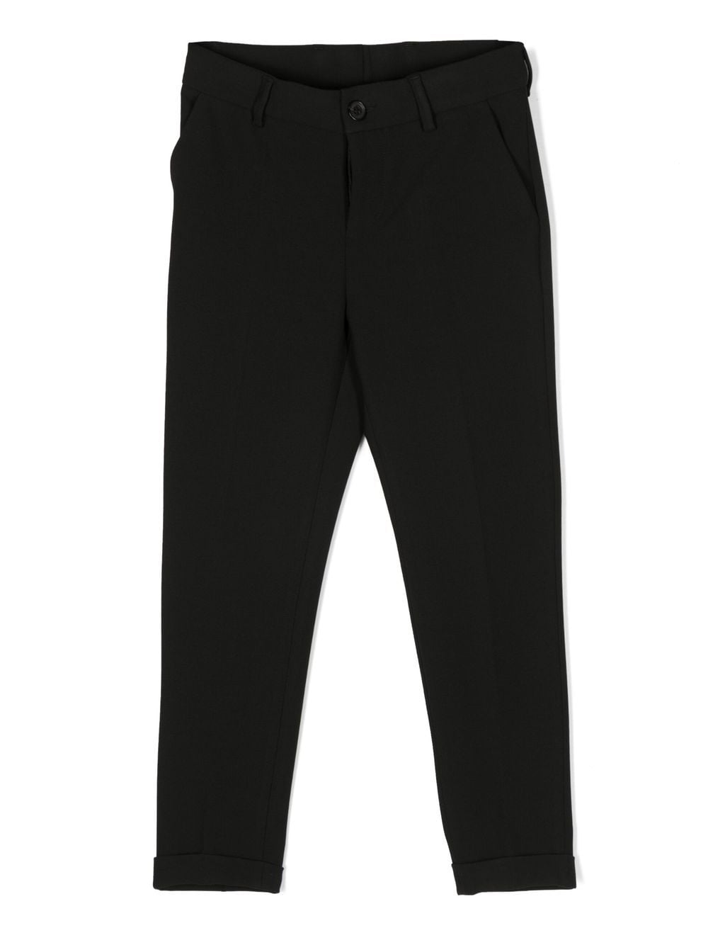 Versace Kids logo-print straight-leg trousers - Black von Versace Kids