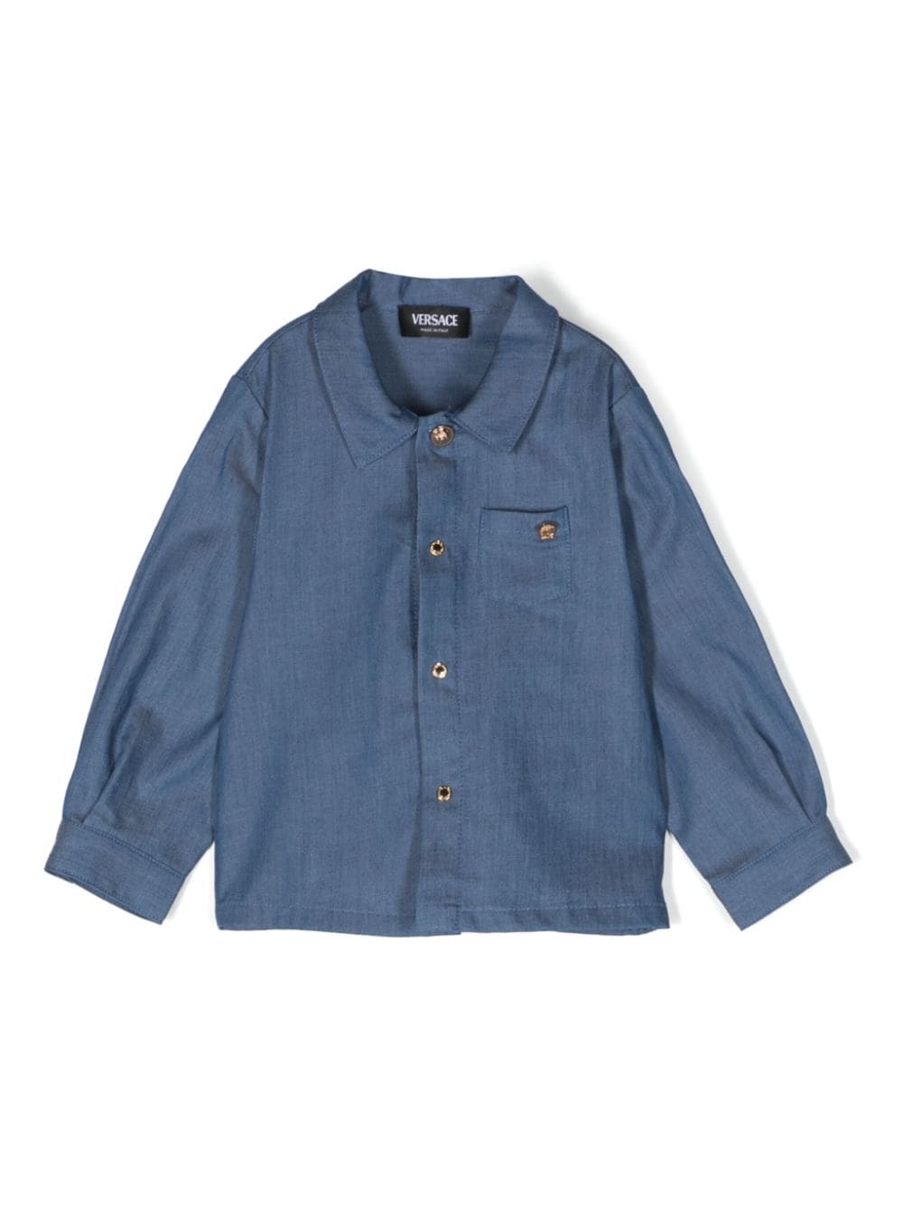 Versace Kids long-sleeve denim shirt - Blue von Versace Kids