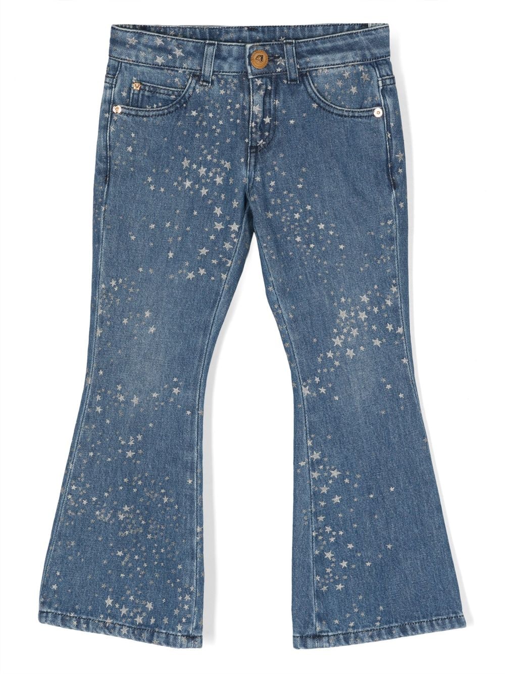 Versace Kids Stars flared jeans - Blue von Versace Kids