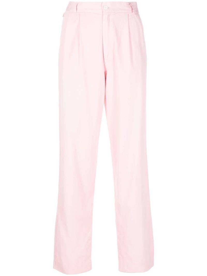 Versace Pre-Owned 1990s high-waisted straight-legged trousers - Pink von Versace Pre-Owned