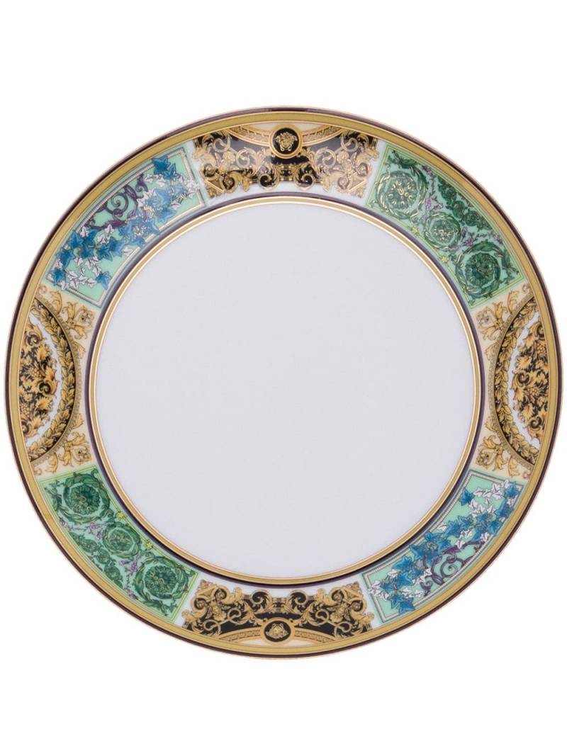 Versace Barocco Mosaic ceramic plate (21cm) - White von Versace