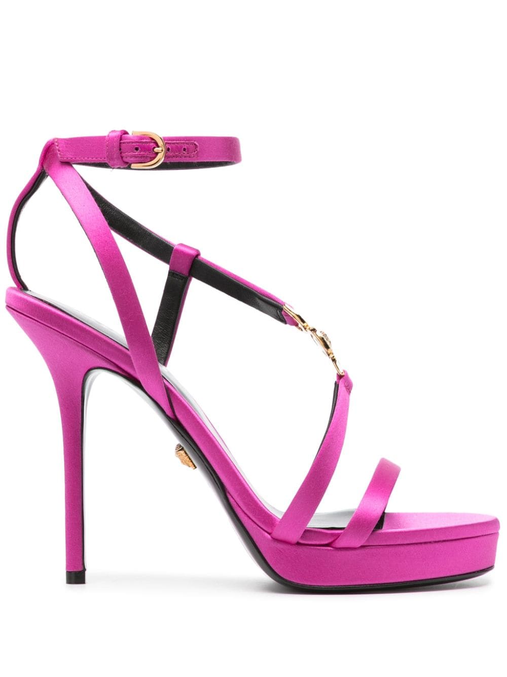 Versace 110mm Medusa satin sandals - Pink von Versace