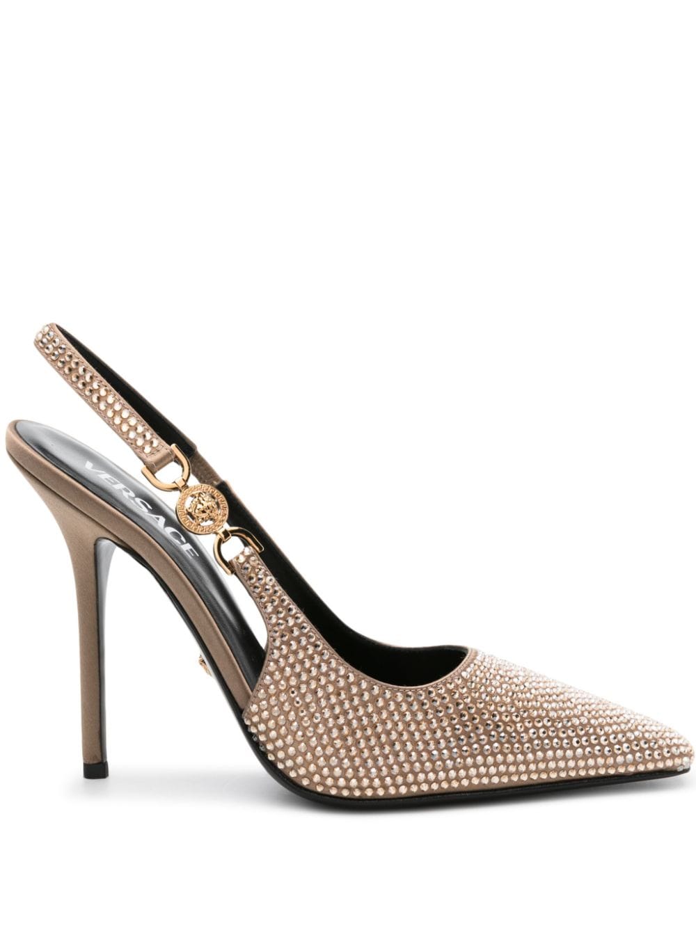 Versace Medusa '95 110mm embellished pumps - Gold von Versace