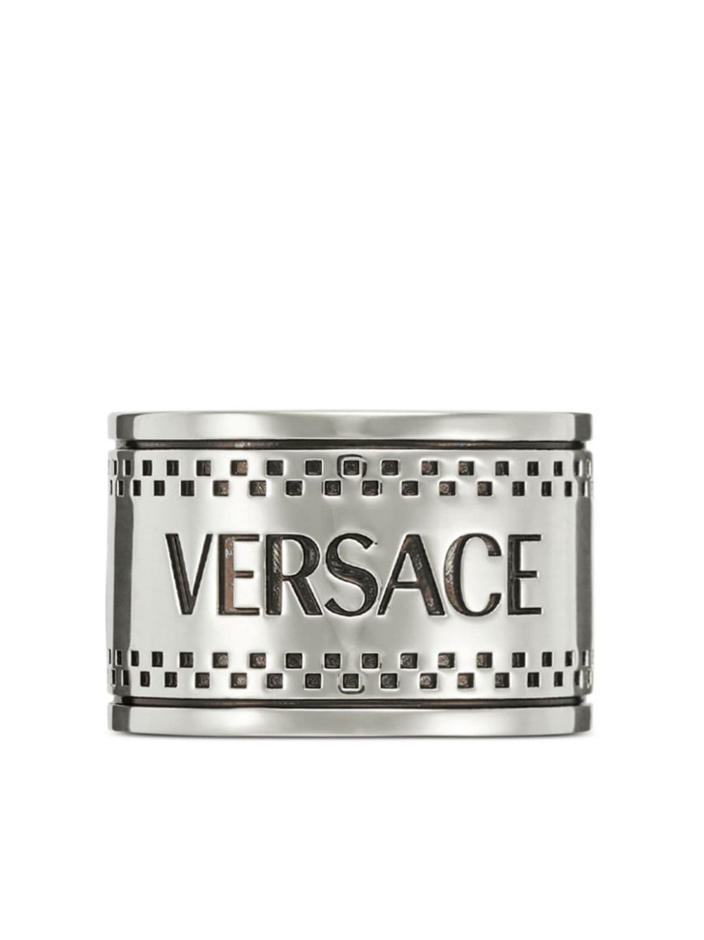 Versace 90s Vintage Logo ring - Silver von Versace