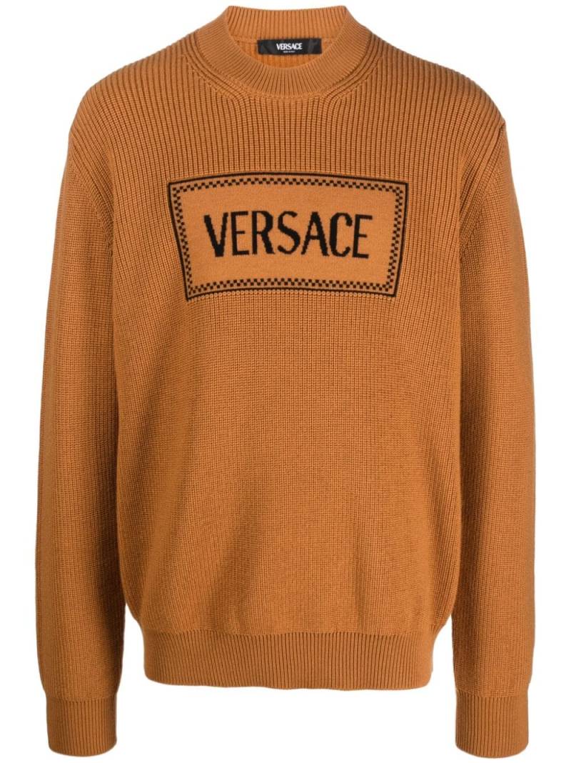 Versace 90s Vintage-logo jumper - Brown von Versace