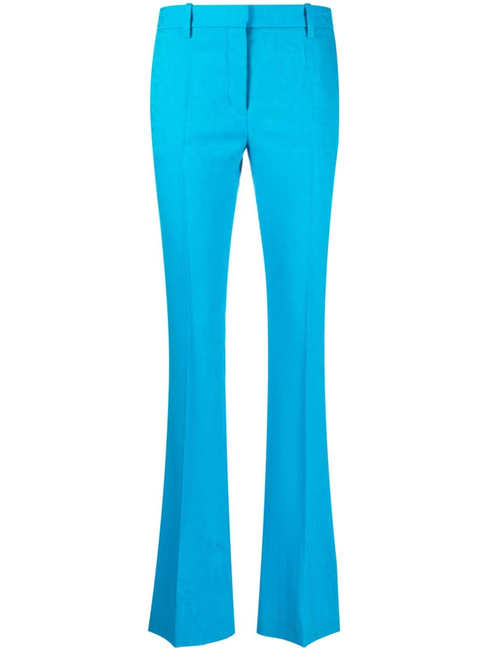 Versace Versace Allover jacquard trousers - Blue von Versace