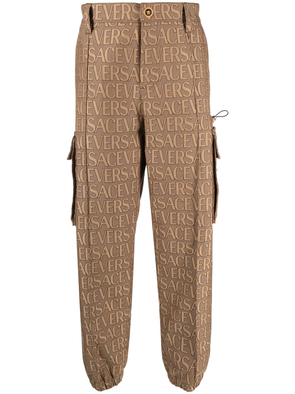 Versace Versace Allover cargo trousers - Brown von Versace