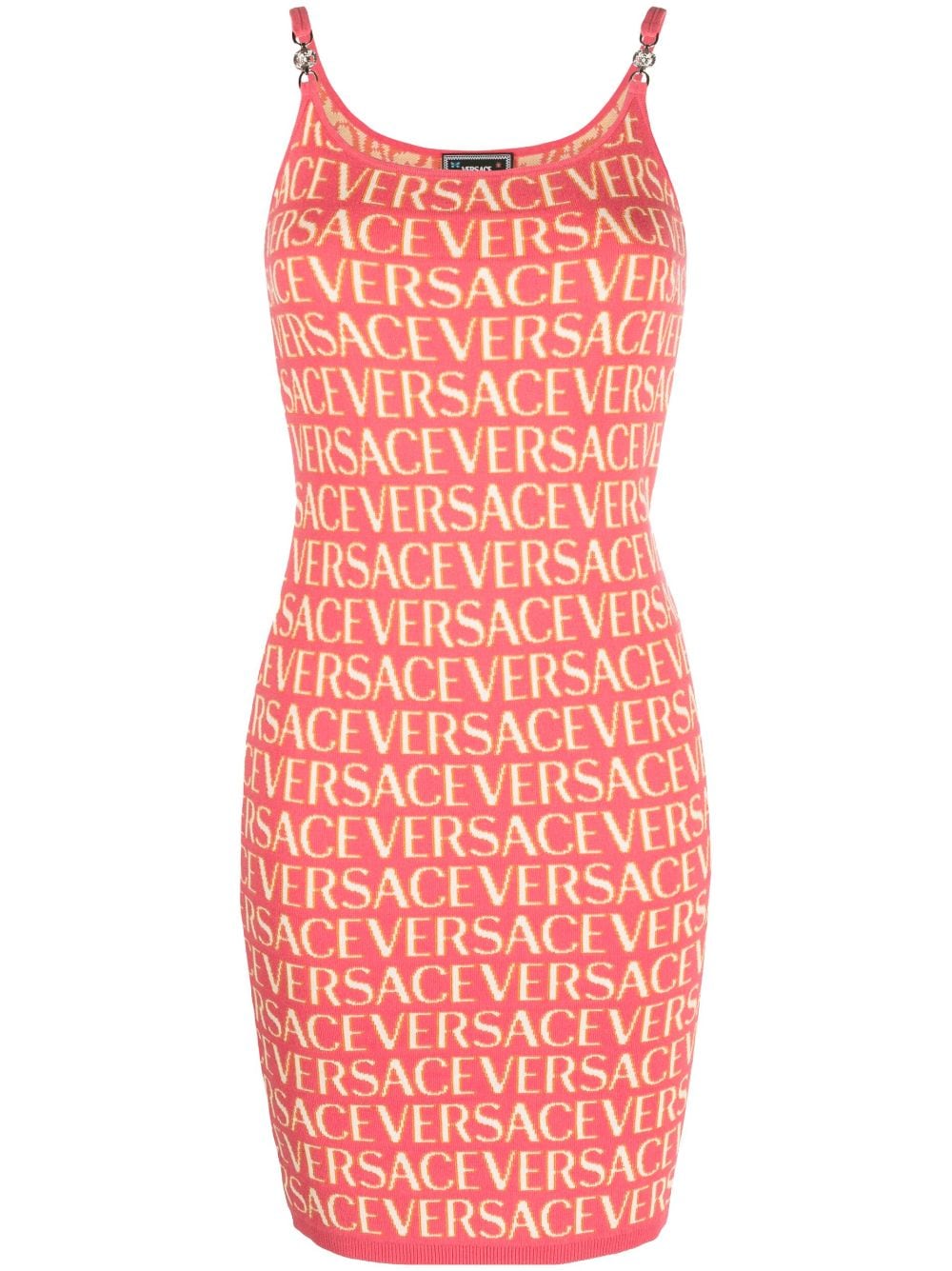 Versace Versace Allover knitted minidress - Pink von Versace