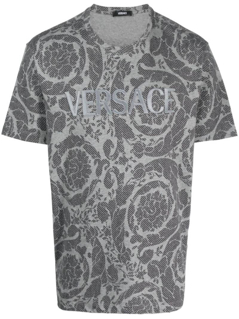 Versace Barocco Silhouette T-shirt - Grey von Versace