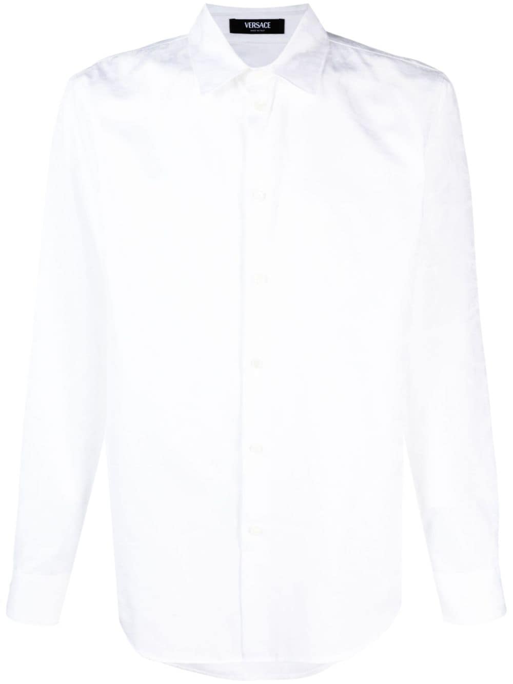 Versace Barocco Silhouette jacquard shirt - White von Versace