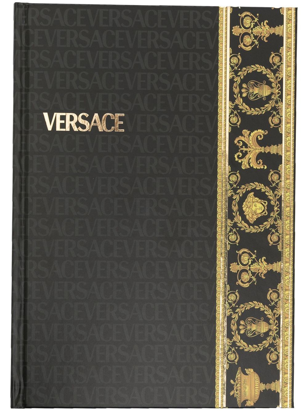 Versace Barocco logo-print notebook - Black von Versace