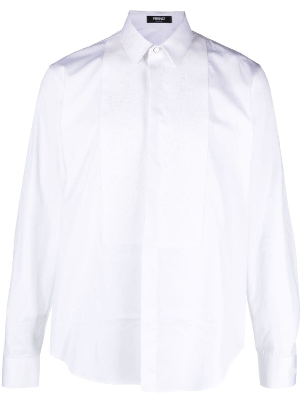 Versace Barocco-motif poplin shirt - White von Versace