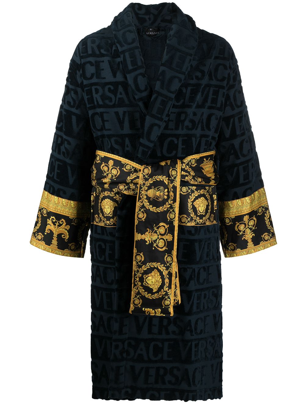 Versace I Love Baroque bathrobe - Blue von Versace