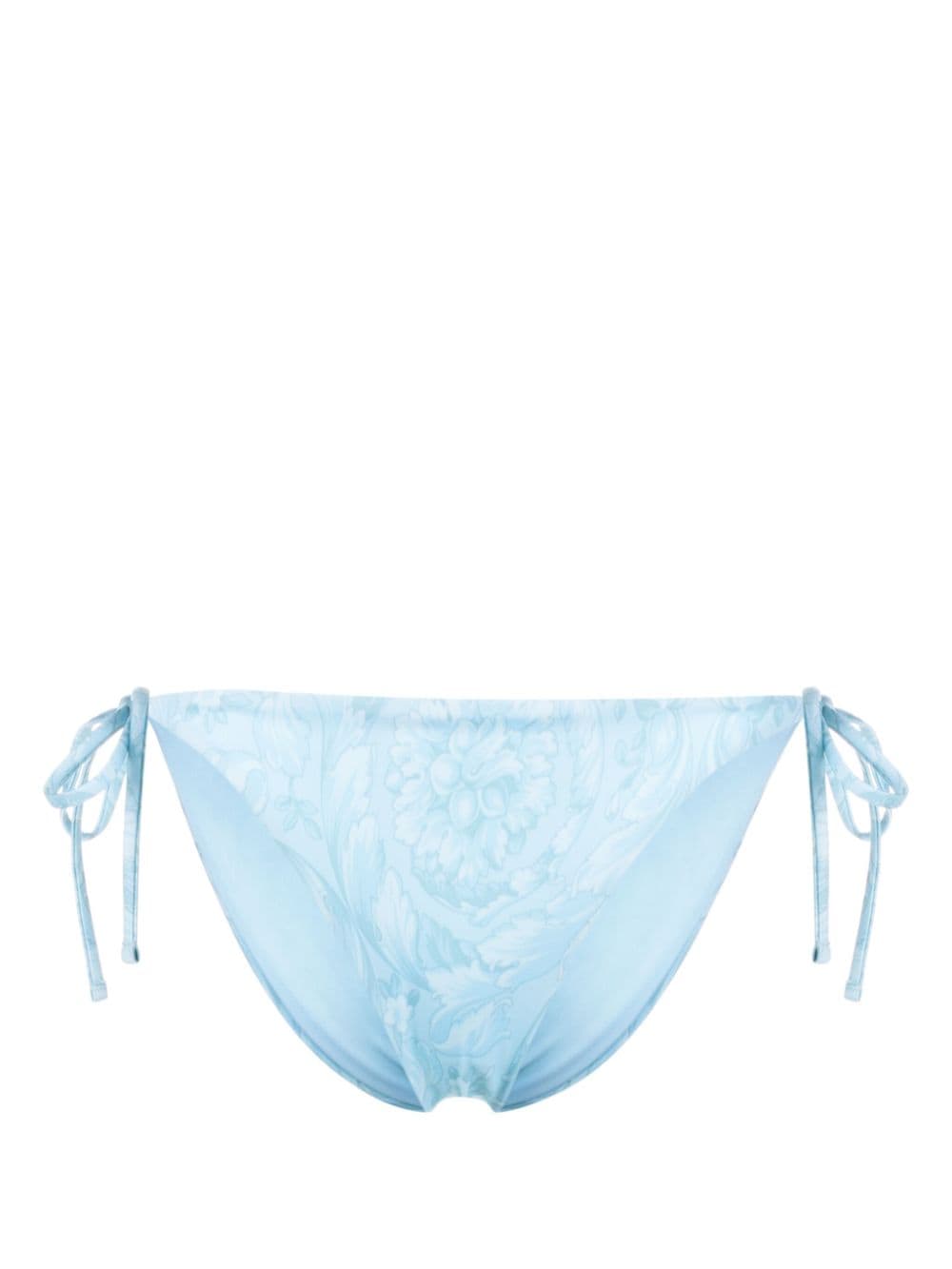 Versace Barocco-print bikini bottoms - Blue von Versace