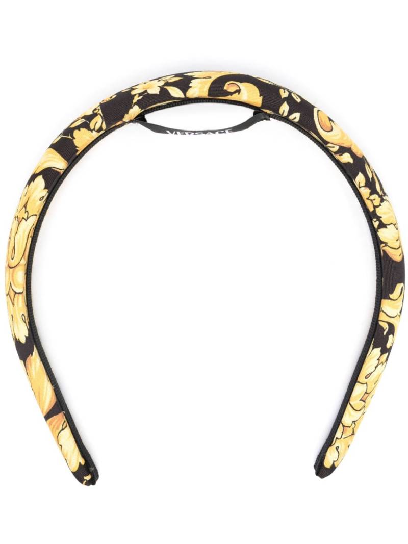 Versace Barocco print headband - Black von Versace