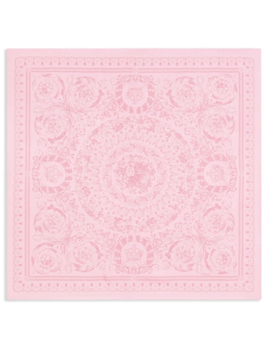 Versace Barocco-print silk foulard - Pink von Versace