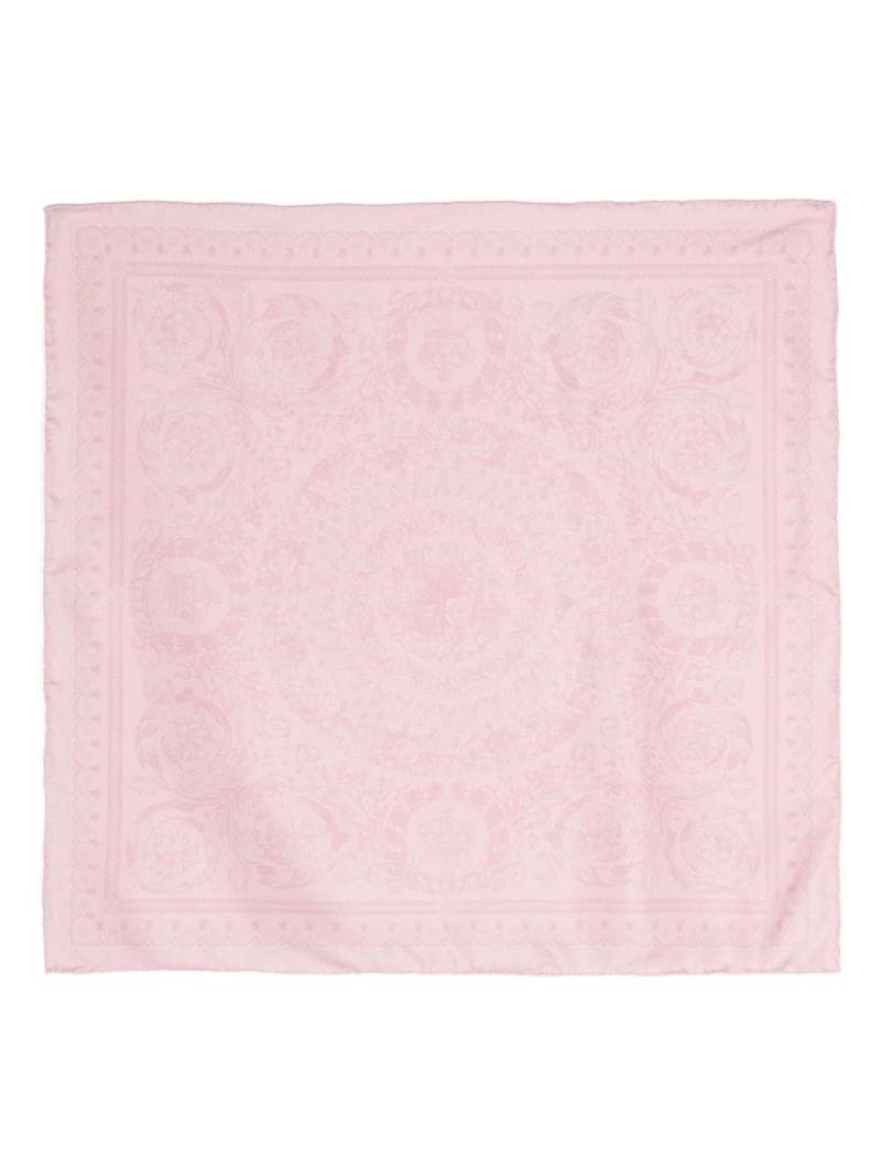 Versace Barocco-print silk foulard - Pink von Versace