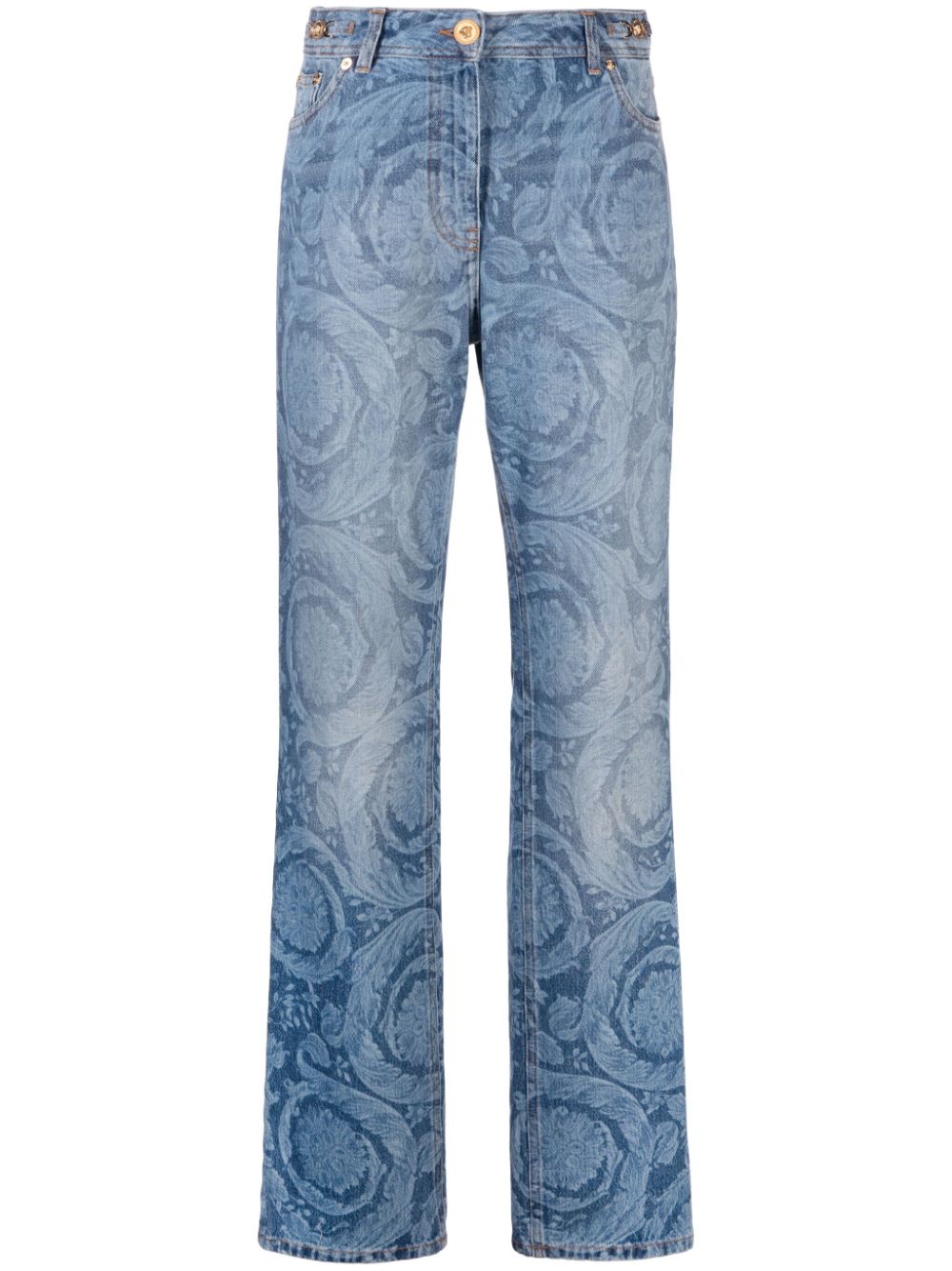 Versace Barocco straight-leg jeans - Blue von Versace