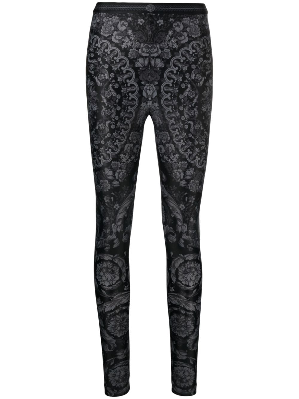 Versace Barocco-print leggings - Black von Versace