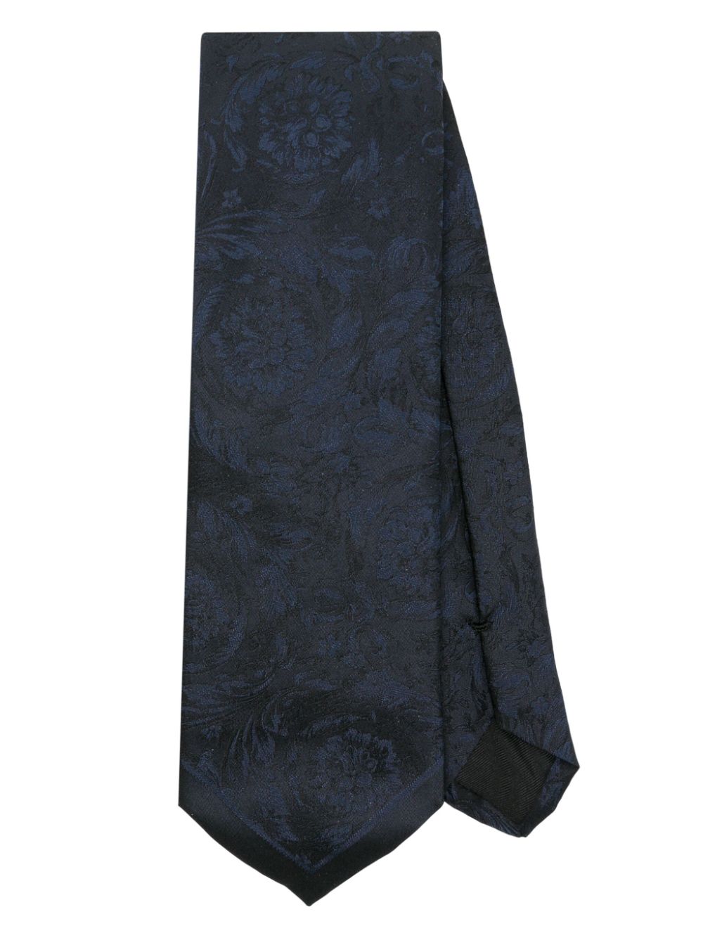 Versace Barocco silk tie - Blue von Versace
