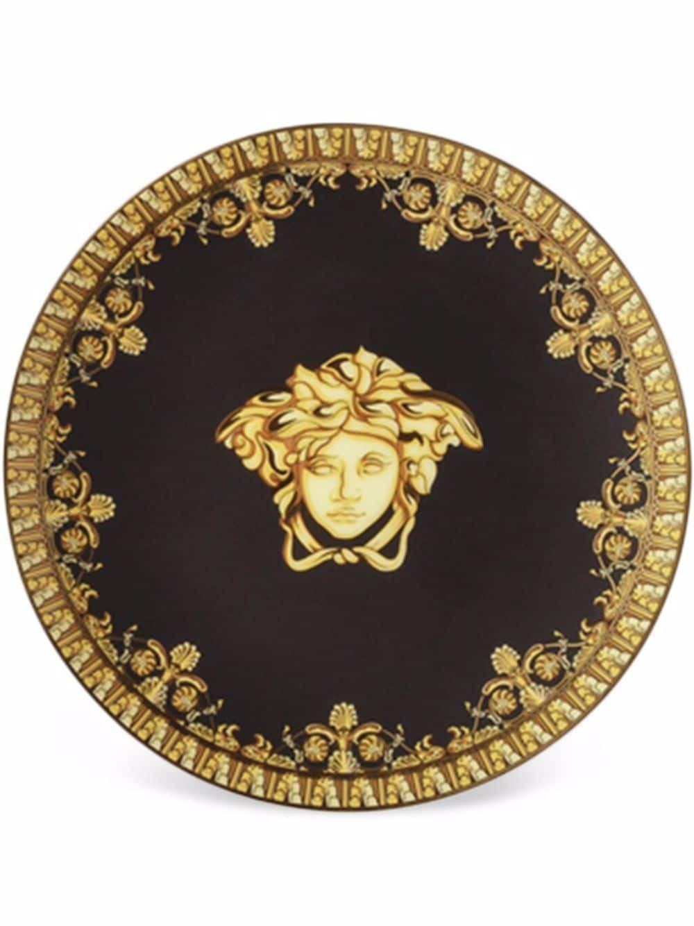 Versace Baroque Nero plate (10 cm) - Black von Versace