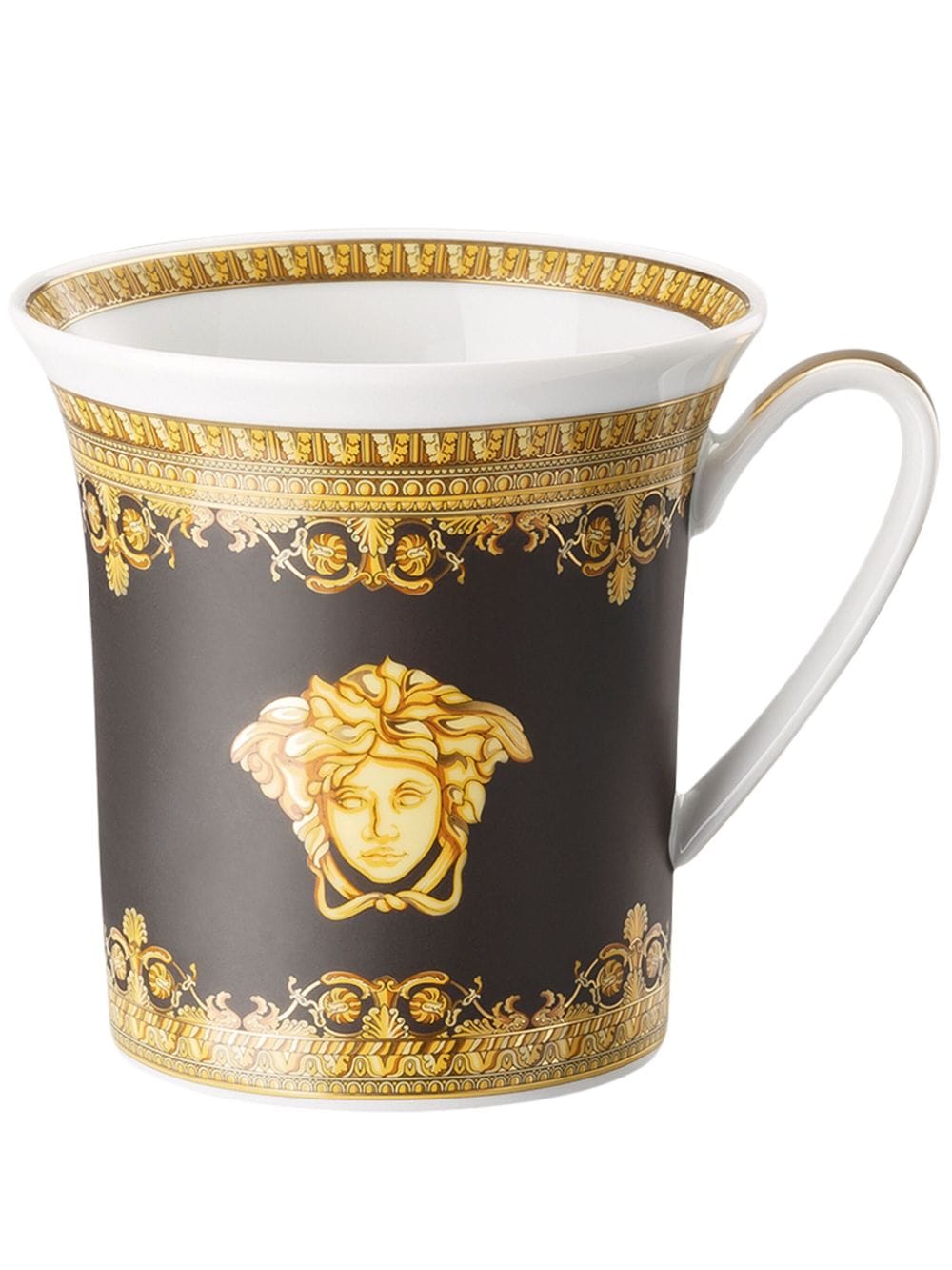 Versace Baroque-print mug - Black von Versace