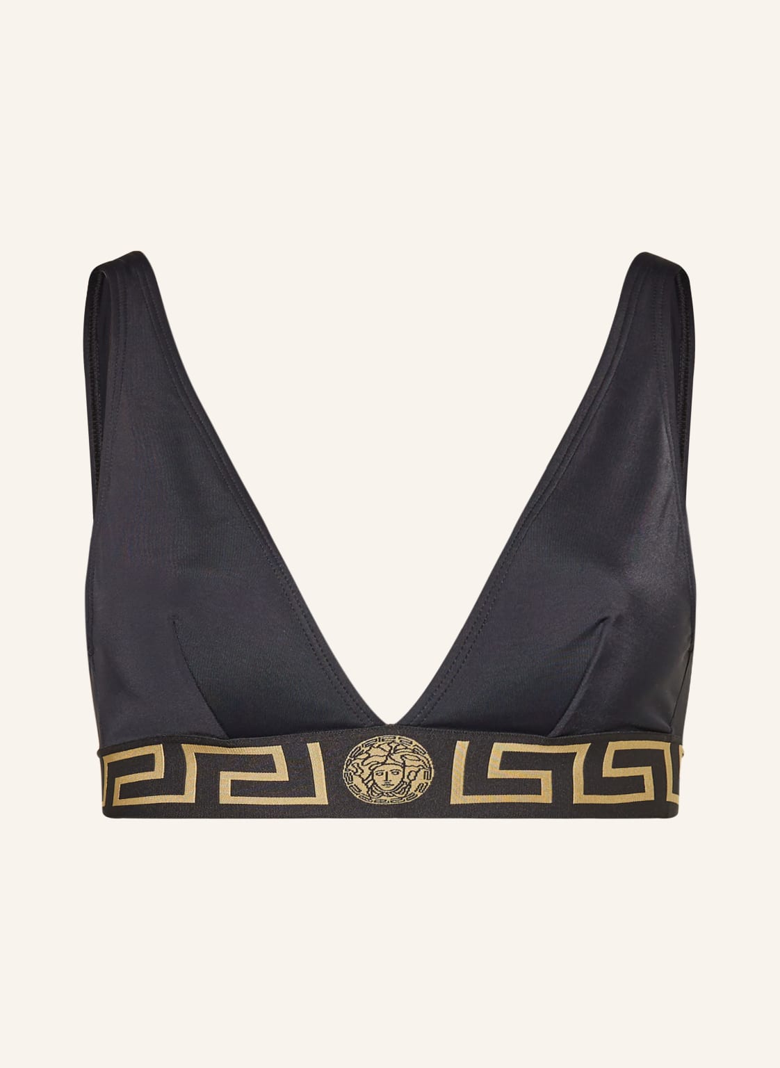 Versace Bralette-Bikini-Top schwarz von Versace