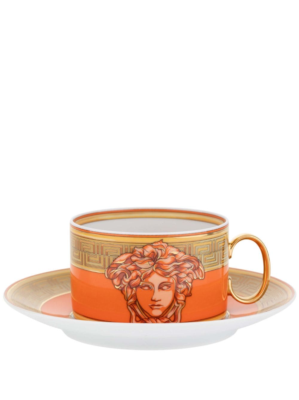 Versace Coin Medusa cup and saucer - Orange von Versace