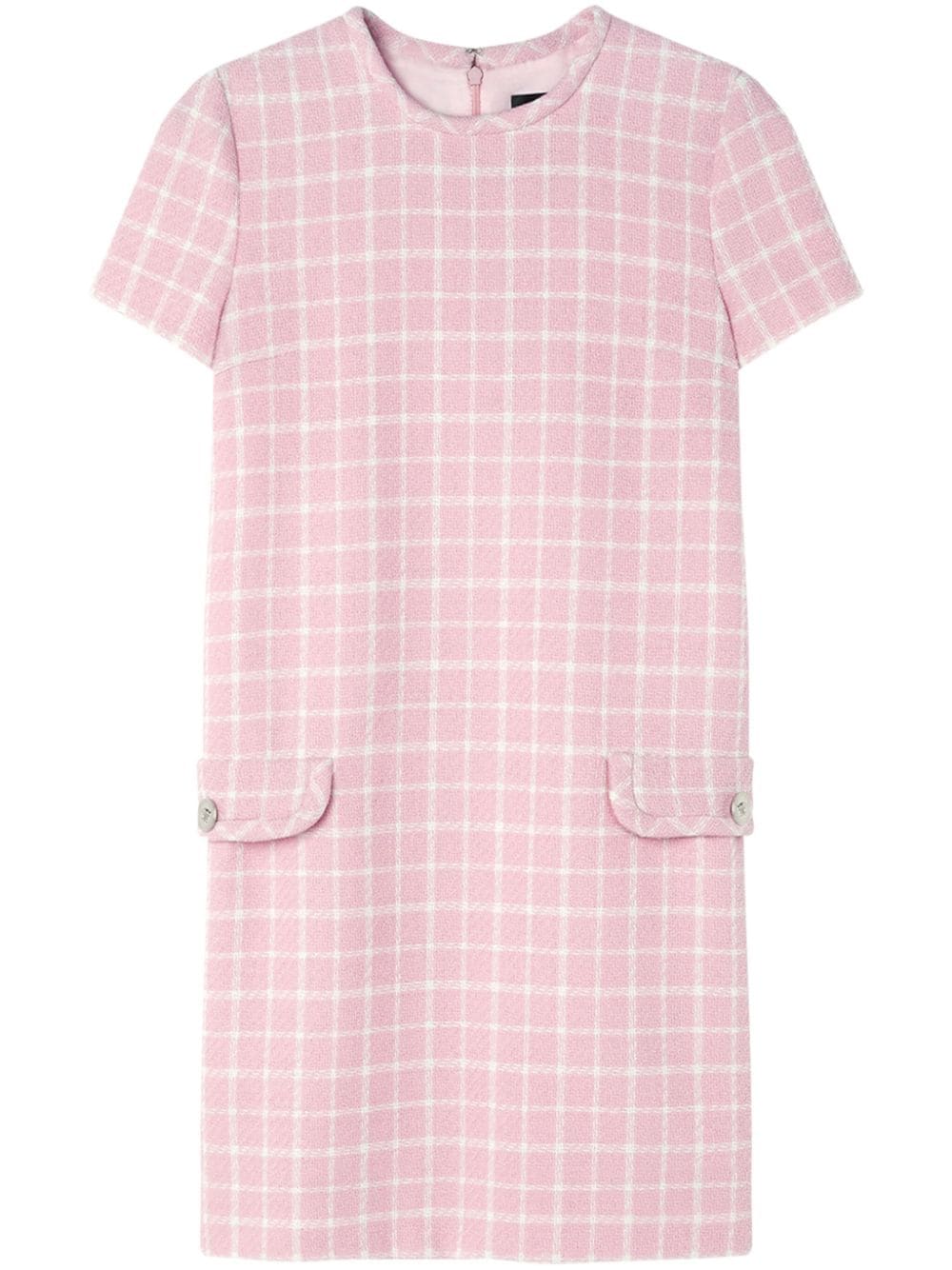 Versace Contrasto tweed minidress - Pink von Versace