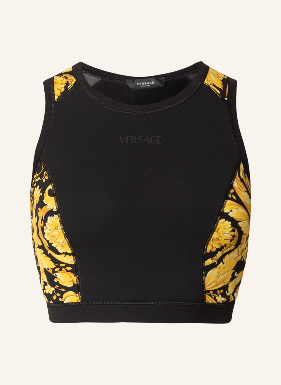 Versace Cropped-Top Barocco schwarz von Versace