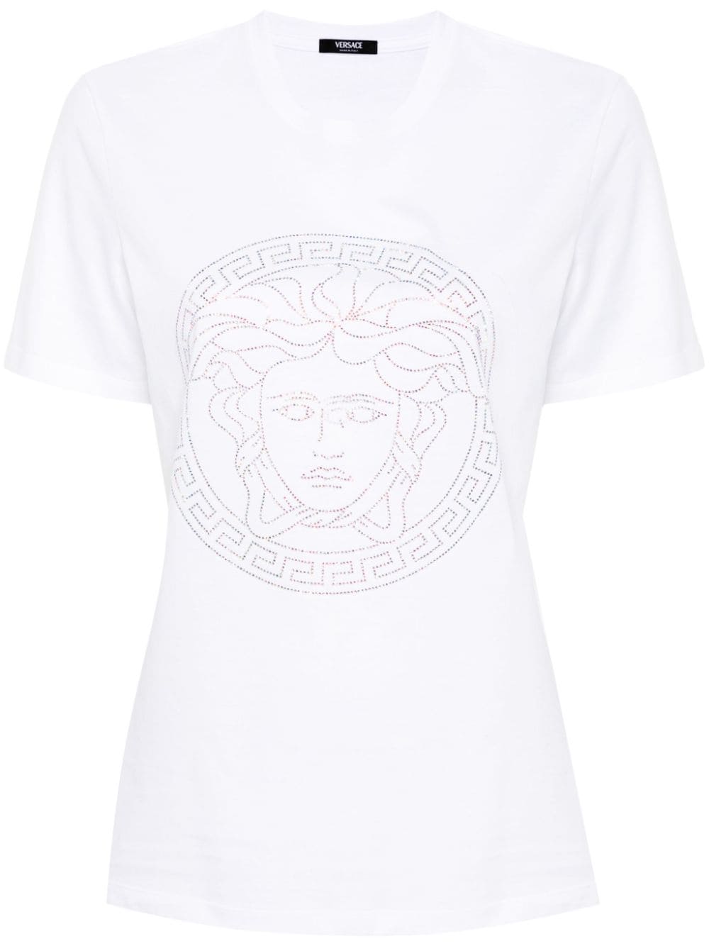 Versace Crystal Medusa T-shirt - White von Versace