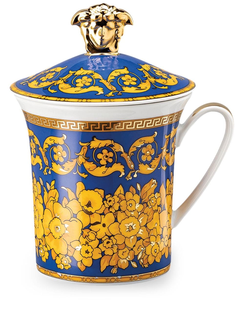 Versace Floralia porcelain lid mug - Multicolour von Versace