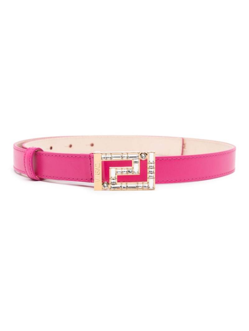 Versace Greca Goddess leather belt - Pink von Versace