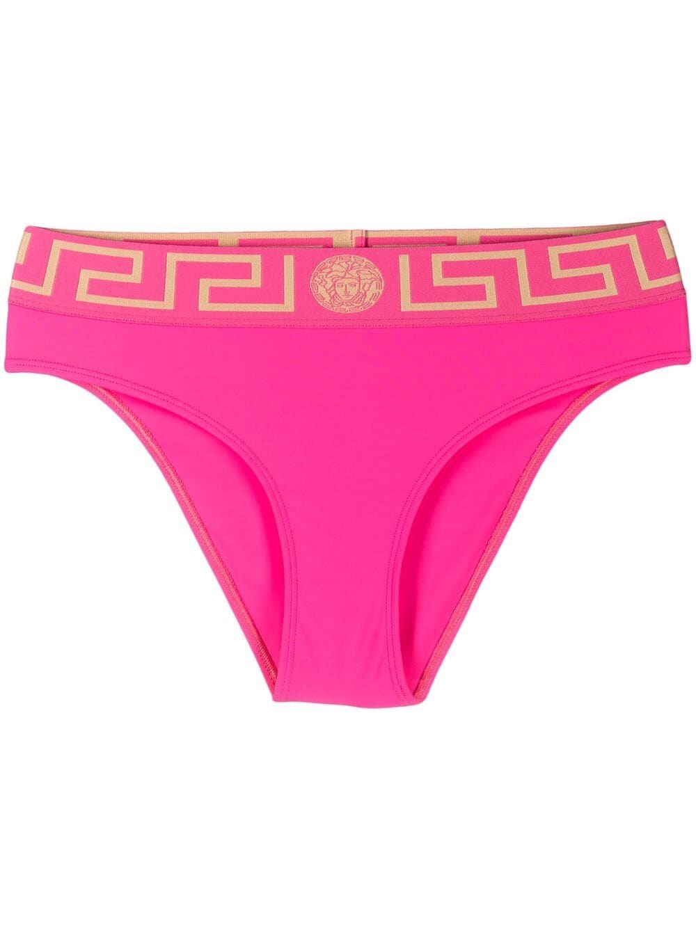 Versace Greca Border bikini bottoms - Pink von Versace