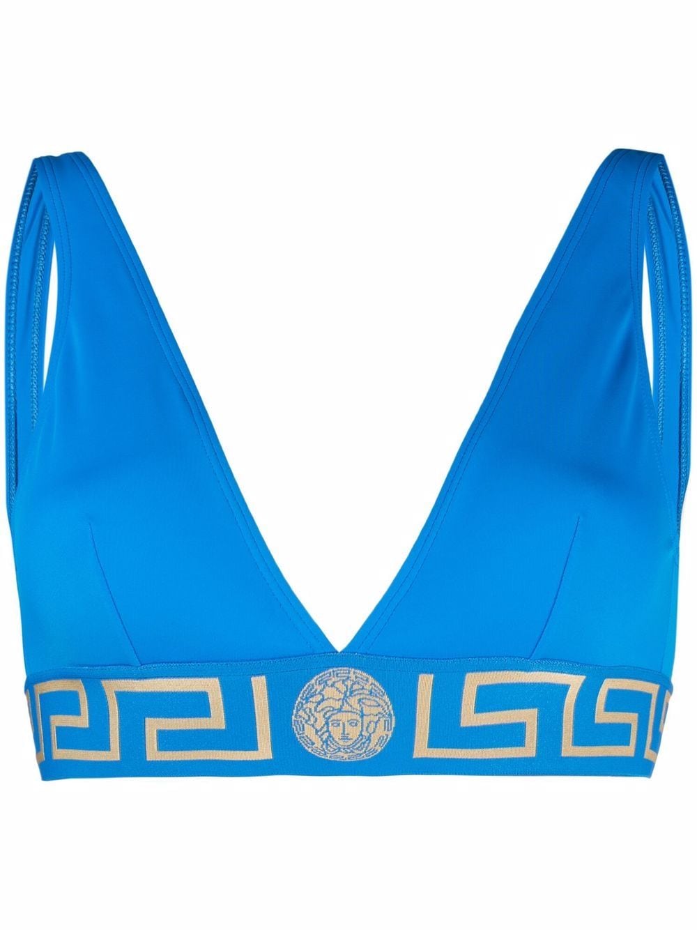 Versace Greca Border bikini top - Blue von Versace