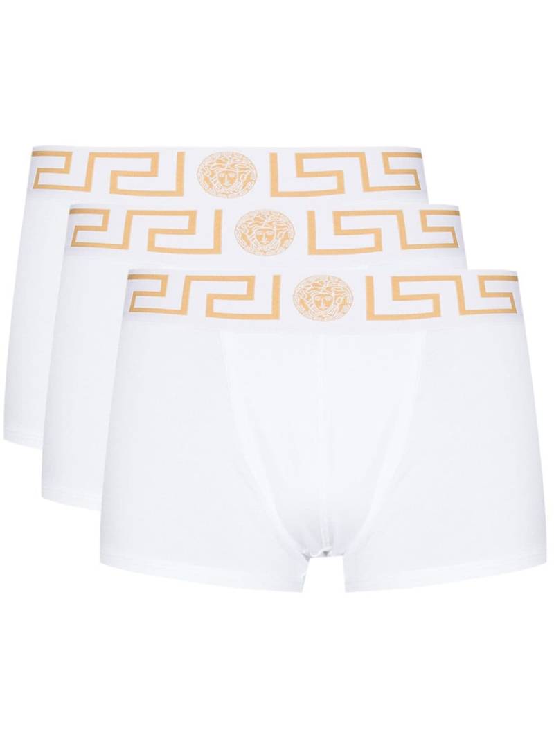 Versace Greca-border boxer briefs - White von Versace