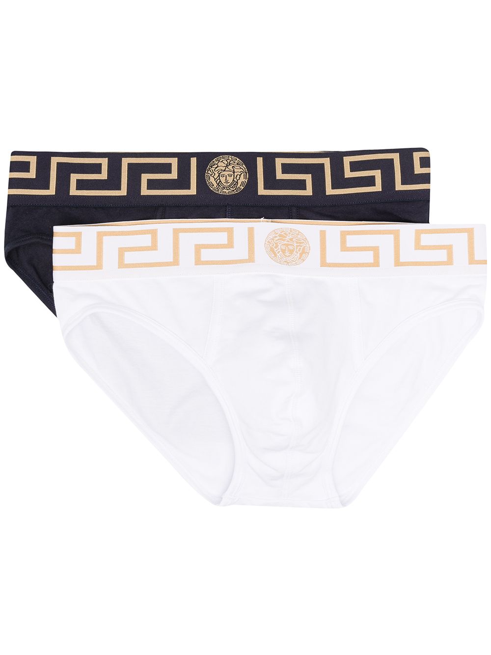 Versace set of two Greca border briefs - White von Versace