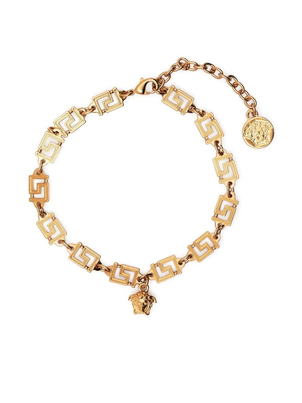 Versace 'Greca' charm-detail bracelet - Gold von Versace